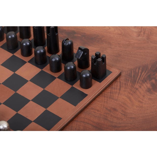 Metal Modernist Chess Set #5606 by Carl Auböck For Sale - Image 7 of 11