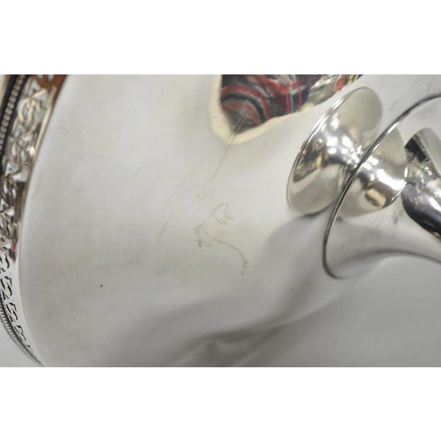 Vintage Barker Ellis England Silver Plated Pedestal Compote Tazza Candy Dish For Sale - Image 12 of 15