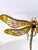 Antique Plique-À-Jour Dragonfly Brooch With Gold and Gemstones For Sale - Image 12 of 15