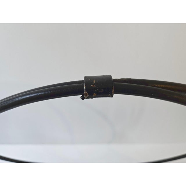 1950s Vintage Log Holder in Metal and Perforated Black Metal, 1950s For Sale - Image 5 of 12