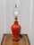 Orange Vintage Mid Century Orange Pottery Table Lamp For Sale - Image 8 of 8