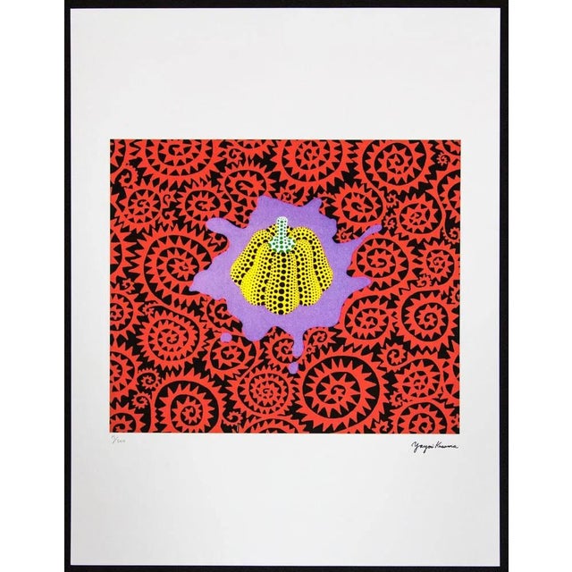Yayoi Kusama "Pumpkin" Limited Edition Lithograph (After). Limited Edition Lithograph of 500 - Numbers signed in Pencil....