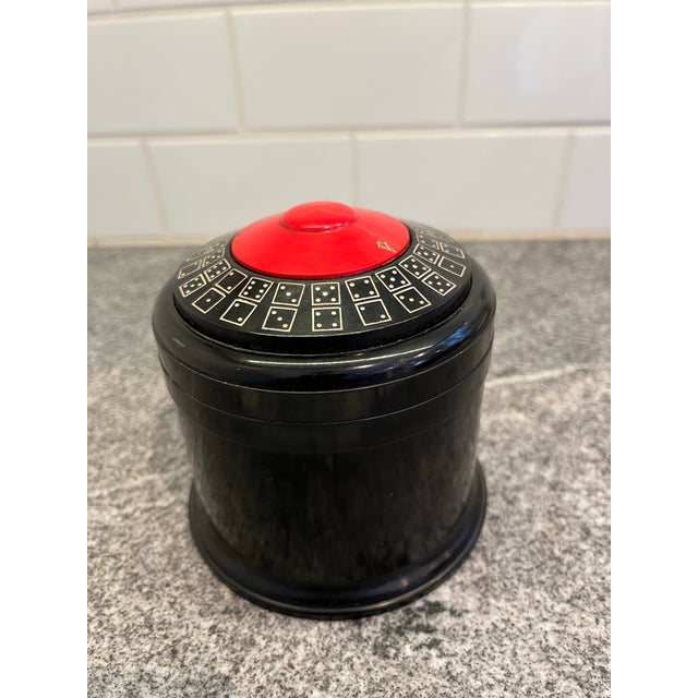 Plastic Mid Century Domino Dice Caddy For Sale - Image 7 of 8