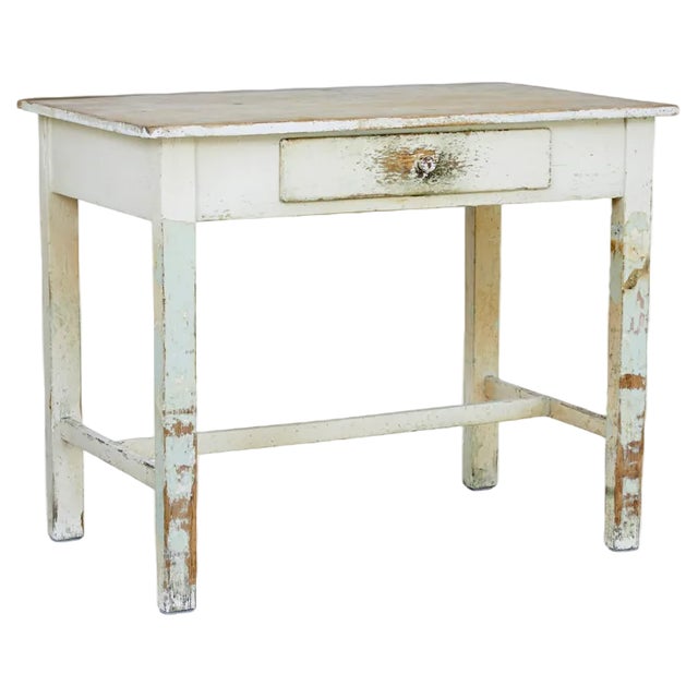 19th Century Painted Pine Side Table, 1890s For Sale