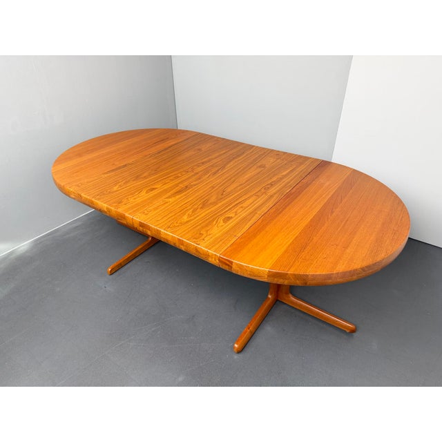 Extendable Dining Table in Teak Wood by Juul Kristensen for Brdr. Juul Kristensen, Denmark, 1970s For Sale - Image 13 of 13