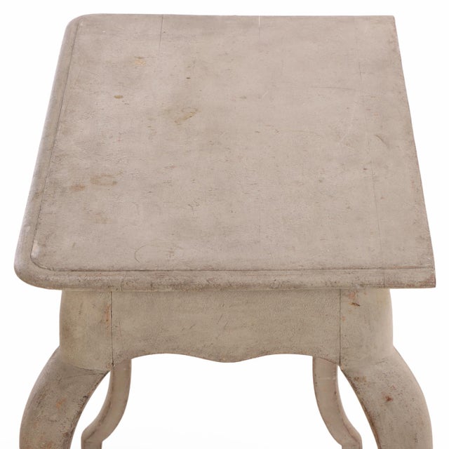 Wood Swedish Painted Pine Console or Writing Desk, 19th C. For Sale - Image 7 of 7