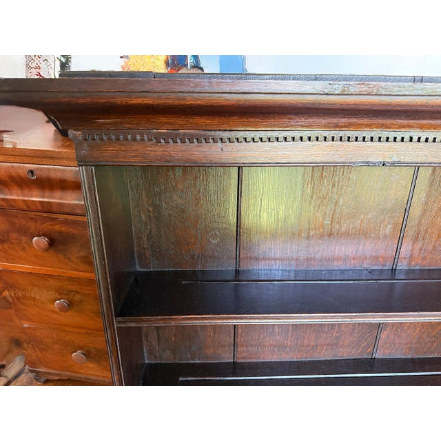Rustic 18th or early 19th c. English Oak Welsh Dresser For Sale - Image 3 of 9