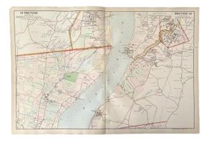 Antique Cartography Map of Section 16 of Orange, Ulster, and Dutchess Counties New York - Published by Watson and Company, 1891