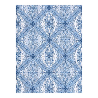 The House of Scalamandré Provence Fabric, Chambray For Sale