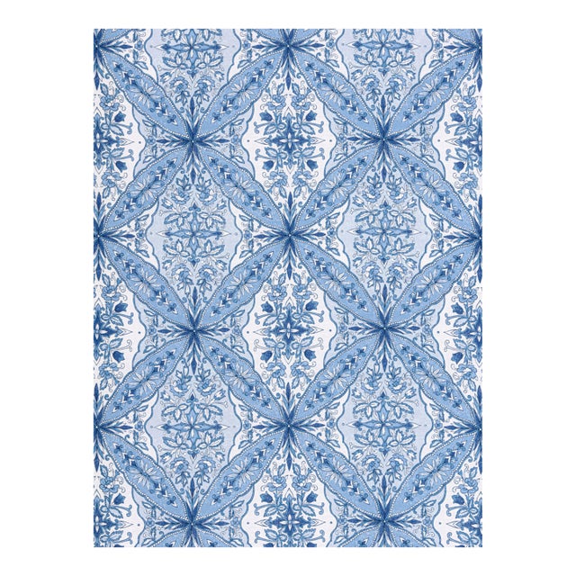 The House of Scalamandré Provence Fabric, Chambray For Sale