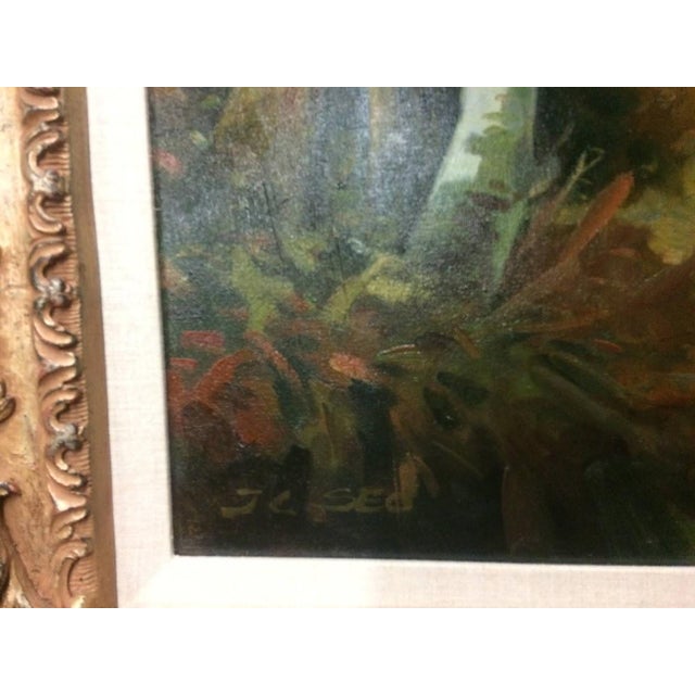 Item: Vintage Giclee (reproduction painting on canvas), framed. Age & Condition: Circa 1990-2000. Good condition....