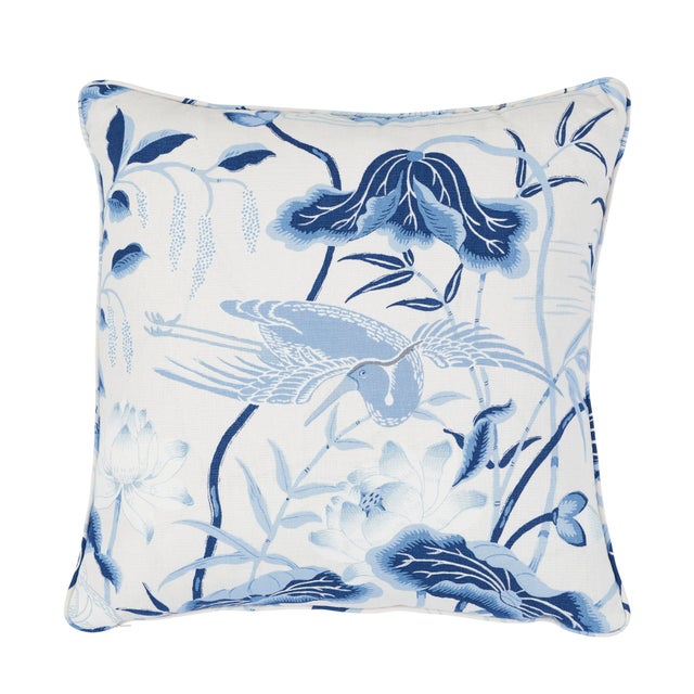 This pillow features Lotus Garden with a self welt finish. An enchanting pattern recreated from a 1920s document in our...