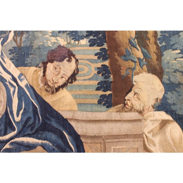 Superb Bruges tapestry from the second part of the 17th century representing a Greek mythological scene where a woman...