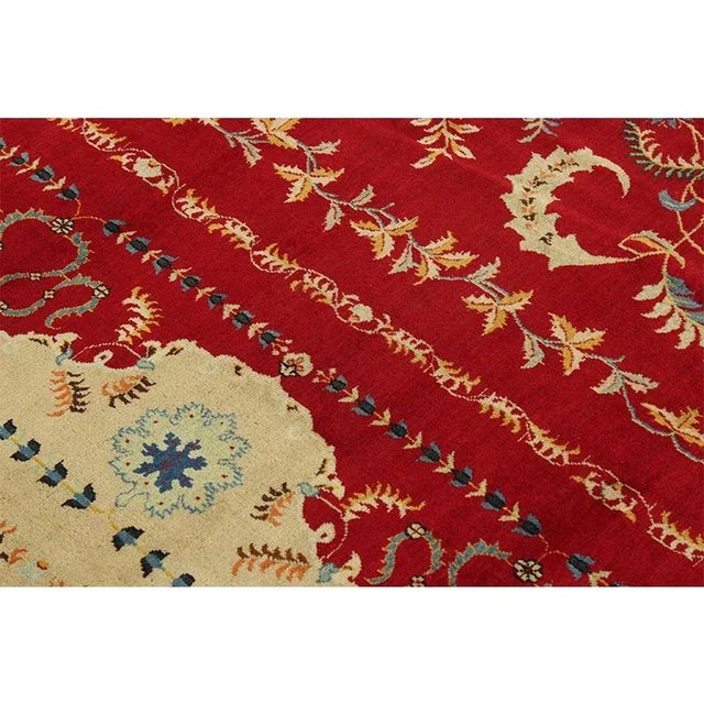 1960s Old Persian Kashan Masterpiece Rug 10’8″ X 14’4″ For Sale - Image 11 of 12
