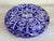 Vintage Cobalt Blue Cut-to-Clear Crystal Ashtray – Geometric Starburst Design – 8" For Sale - Image 10 of 16