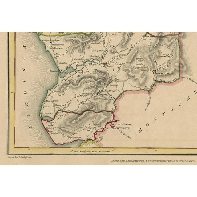 Map of Merionethshire by Lewis, 1844 For Sale - Image 4 of 10