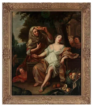 Circle of Caspar Netscher, Allegory, 1600s, Oil on Canvas