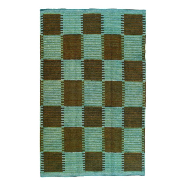 2020s Scandinavian Reversible OverDyed Rug For Sale - Image 4 of 4