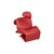 Cassina Wink Armchair in Red Vegan Leather by Toshiyuki Kita for Cassina For Sale - Image 4 of 11