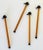 Brown Vintage Culver LTD Blown Glass Ball Cap Swizzle Sticks, S/4 For Sale - Image 8 of 8