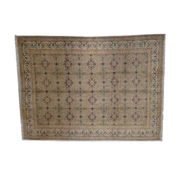 Light Green 1970s Vintage Persian Kashan Rug For Sale - Image 8 of 8