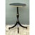 Vintage Black and Gold Trim Pedestal Table For Sale - Image 10 of 12