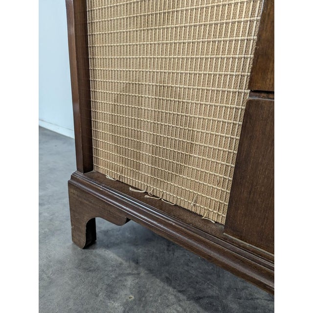 Wood Mahogany Vinyl and Hi-Fi Cabinet For Sale - Image 7 of 11