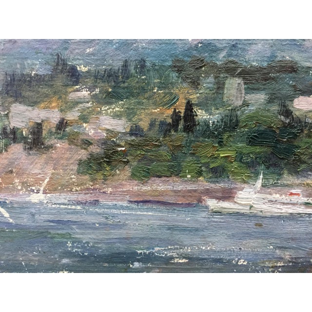 1970s Oil Painting Isle For Sale - Image 4 of 10