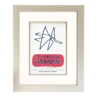 Braque Lithograph 9 Expo Braque 1959 Framed For Sale