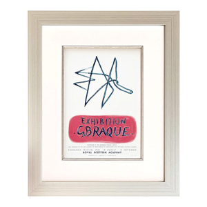 Braque Lithograph 9 Expo Braque 1959 Framed