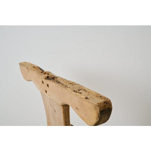 Antique Swedish Rustic Trestle Dining Table in Pine, 1840 For Sale - Image 9 of 11