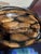 Glass Large 10" Heavy Art Glass Scent Bottle/Decanter Gold Aventurine & Swirl Stopper For Sale - Image 7 of 7