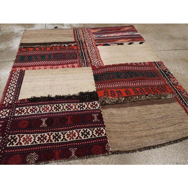 Mid 20th Century Galerie Shabab Collection Mid-20th Century Persian Flatweave Kilim Rug For Sale - Image 5 of 10