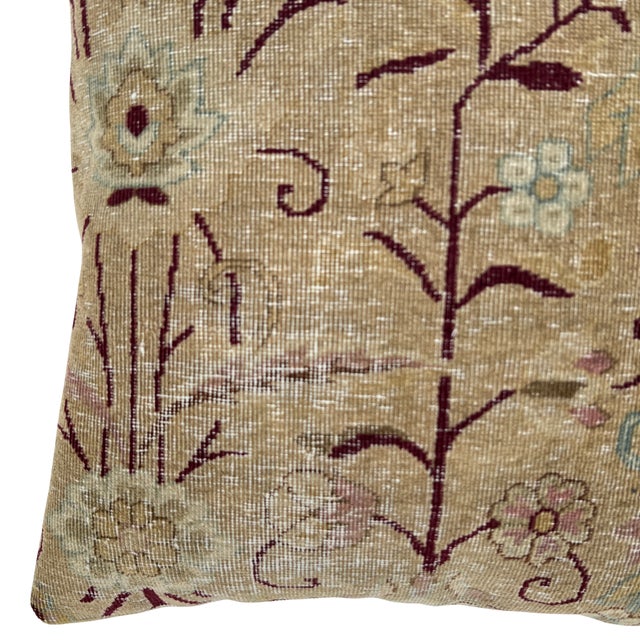 Vintage Turkish Rug Pillow For Sale - Image 4 of 6