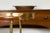 English Midcentury Mahogany Oval Two-Tiered Table with Brass Accents For Sale - Image 9 of 12