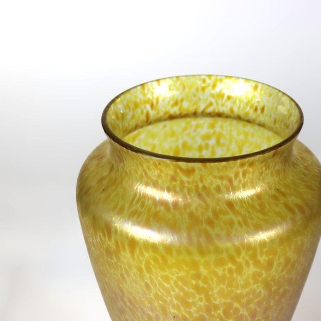 1930s Antique Loetz Art Glass Oil Spot Vase C1930 For Sale - Image 5 of 6