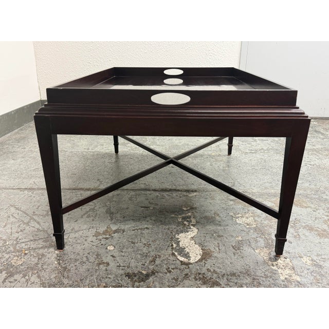 Baker Furniture Company Barbara Barry for Baker Furniture Tray-Top Occasional Table For Sale - Image 4 of 12