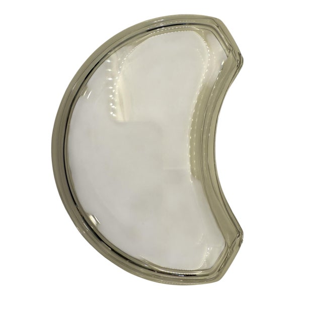 Mid 20th Century Mid 20th Century Val Saint-Lambert Crescent Crystal Salad Plates- Set of 11 For Sale - Image 5 of 10