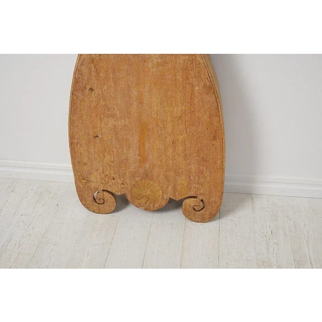 Antique Swedish Classic Rococo Shape Long Case Clock For Sale - Image 9 of 12