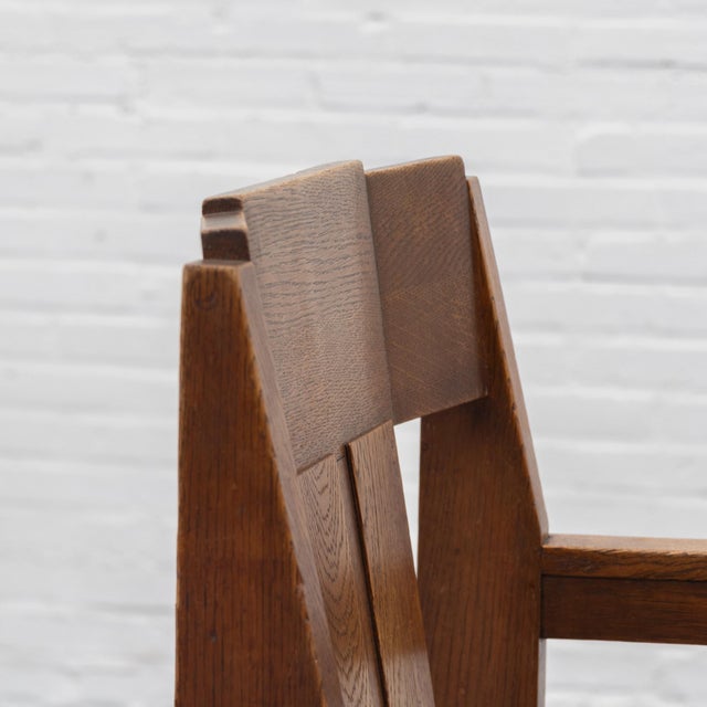 Art Deco Dutch Chair in Oak, 1920s For Sale - Image 17 of 18