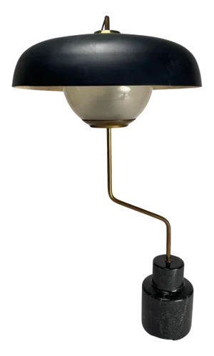 Monumental Mikado Table Lamp in Brass by Luigi Caccia Domini for Azucena, Italy, 1963