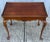 Vintage Queen Anne Style Cherry Tea Table For Sale - Image 4 of 10