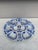 19th Century faience blue & white oyster plate signed J. Vieillard & Cie Bordeaux decorated with seaweeds. Large size....