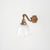 pair of antique reclaimed glass holophane wall lights a pair of antique glass prismatic wall lights. The lights have...