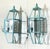 Exquisite Pair of Vintage Solid Brass Hexagonal Wall Lanterns For Sale - Image 11 of 17