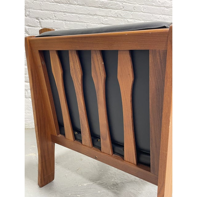 Wood Mid Century Modern Sculpted Lounge Chair, Made in Italy, C. 1970s For Sale - Image 7 of 13