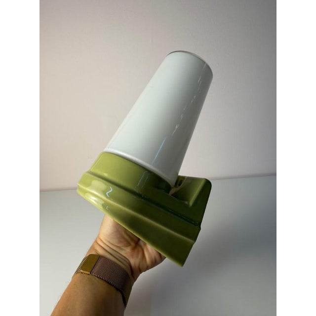 Green Model 6080 Wall Lamp in Mint Green by Sigvard Bernadotte for Ifö For Sale - Image 8 of 11