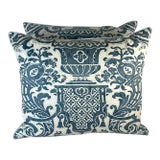 Pair of Carnavalet Patterned Fortuny Pillows For Sale