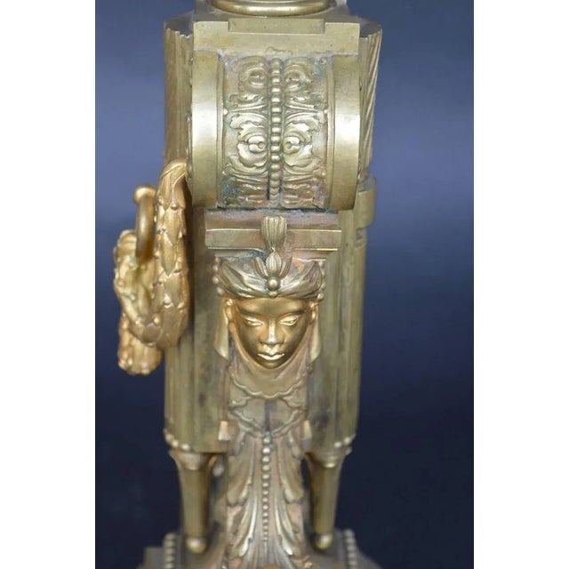Pair of Bronze 19th Century Candelabras For Sale - Image 4 of 7