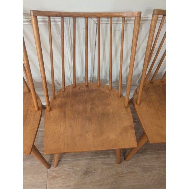 1950s Set of 4 Leslie Diamond for Conant Ball Modernmates Model 7408 Dining Chairs For Sale In Miami - Image 6 of 12